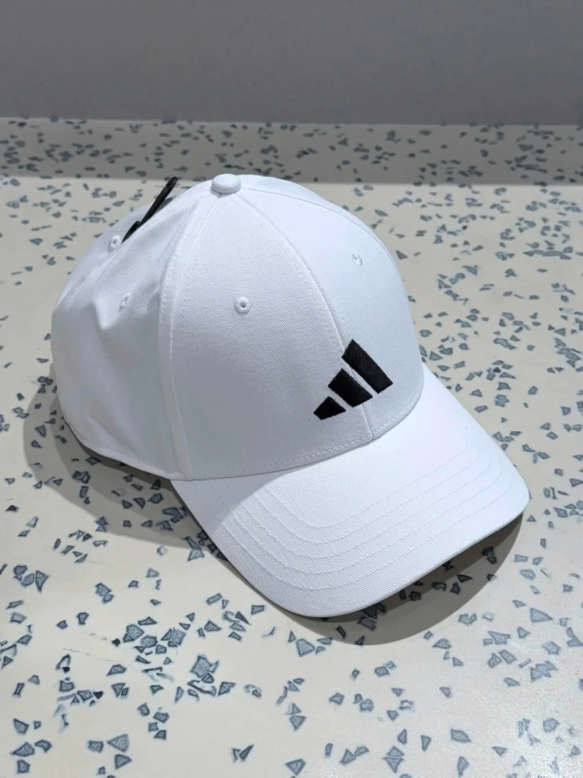 Adidas New Logo Embroidered Baseball Cap White JP0392
