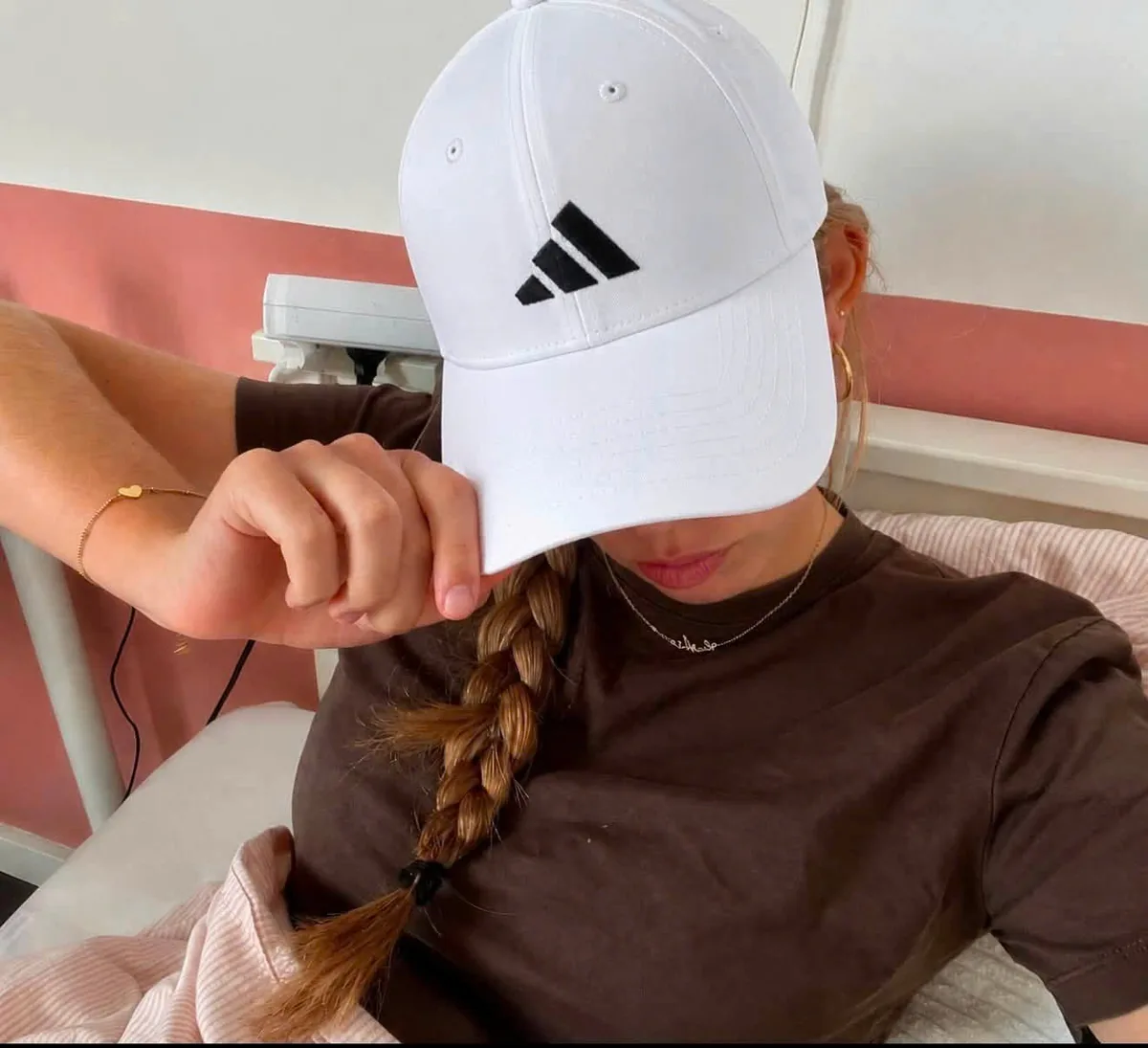Adidas New Logo Embroidered Baseball Cap White JP0392