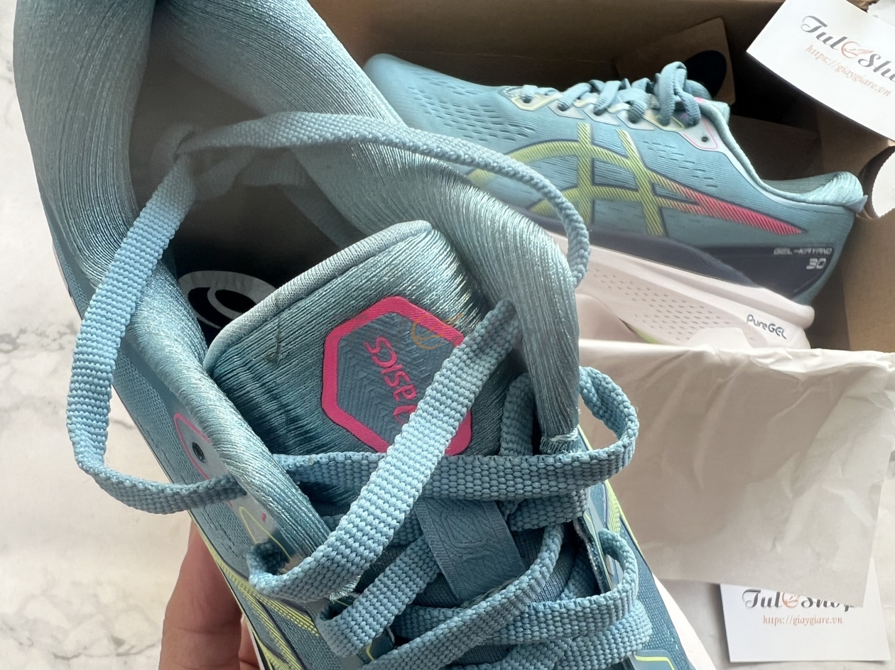 Asics Gel-Kayano 30 Gris Blue/Lime Green