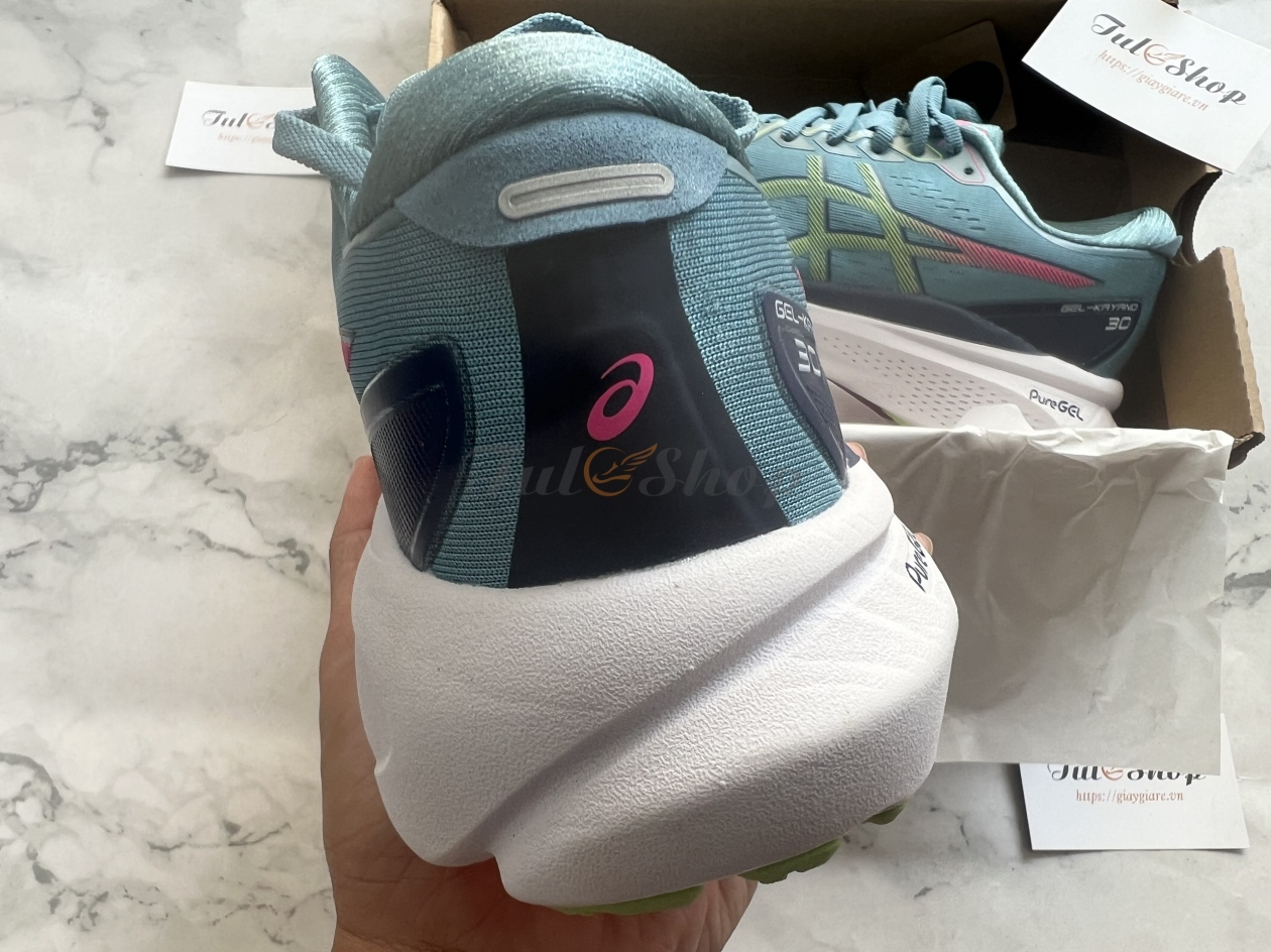 Asics Gel-Kayano 30 Gris Blue/Lime Green