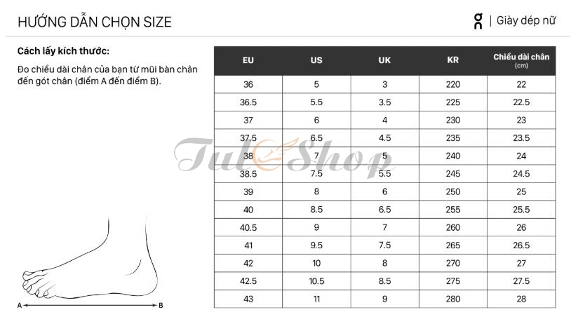 Quy đổi và đo size giày Việt Nam chuẩn quốc tế US UK 2025