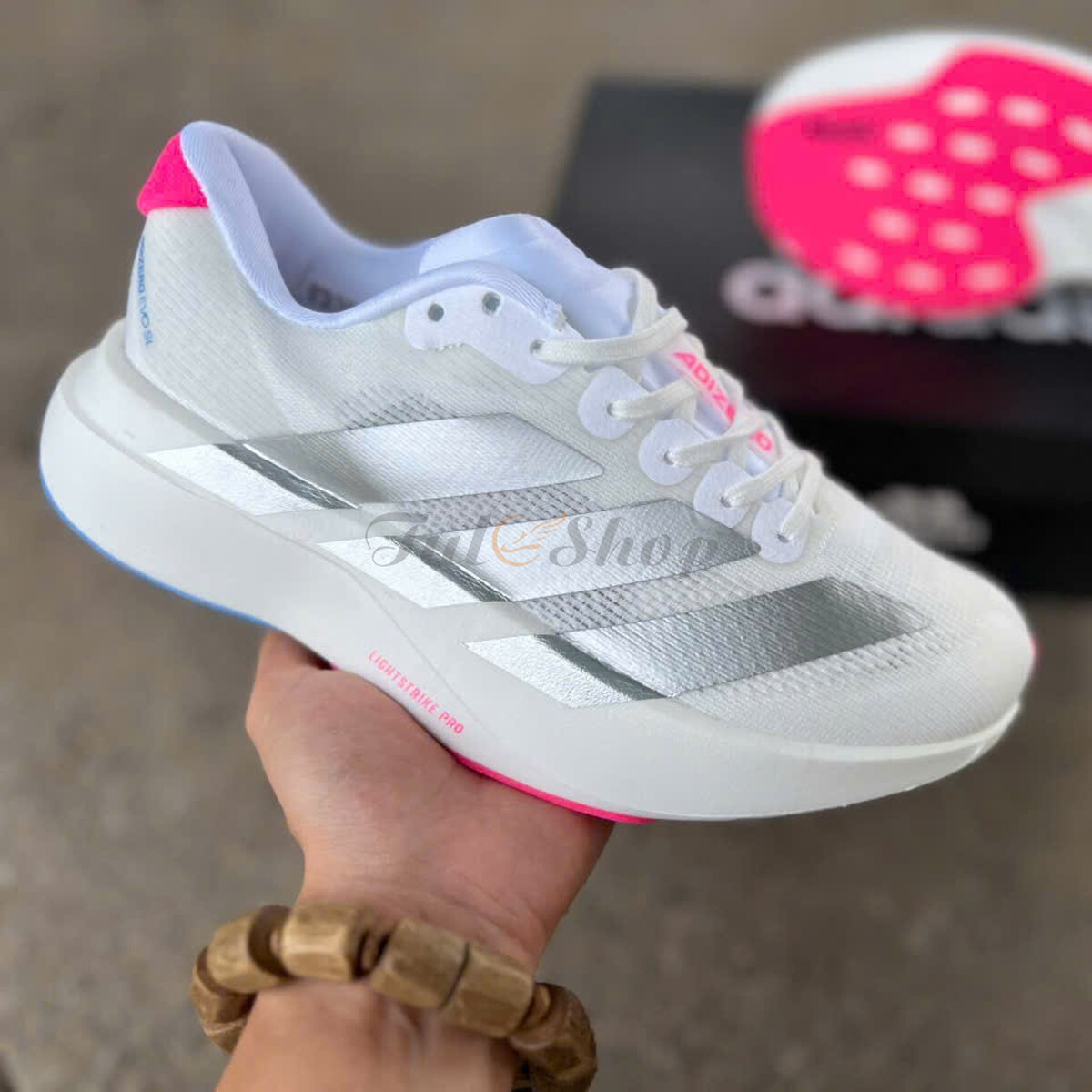 Adidas Adizero Evo SL White Silver Pink