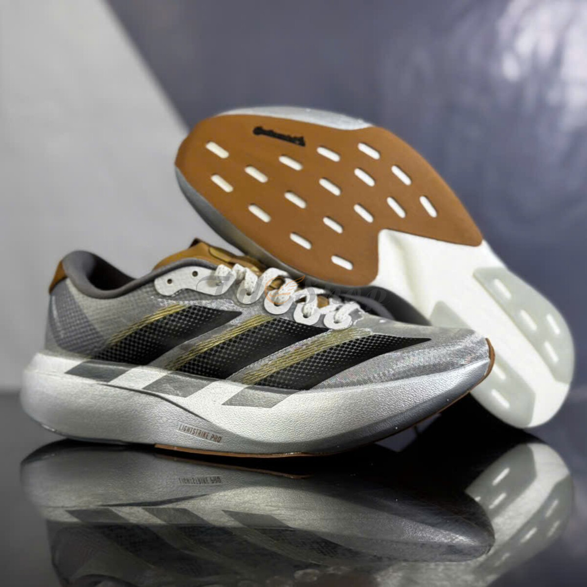 Adidas Adizero Evo SL Woven Grey Black Gold