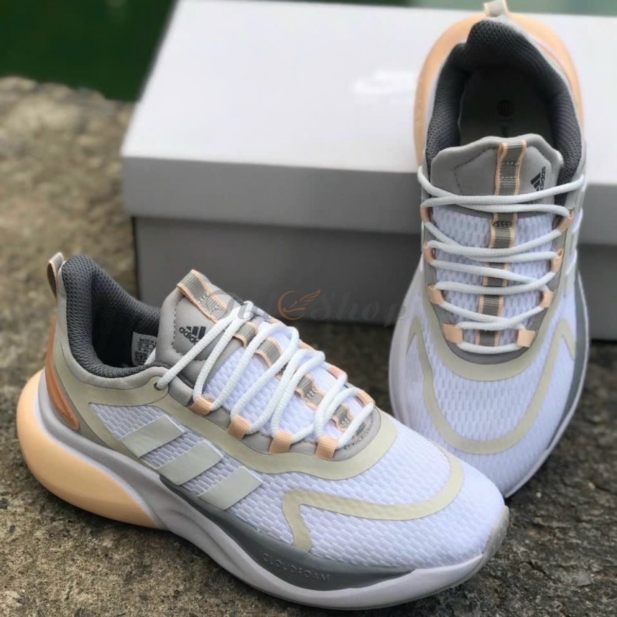 Adidas Alphabounce+ Sustainable White Cream