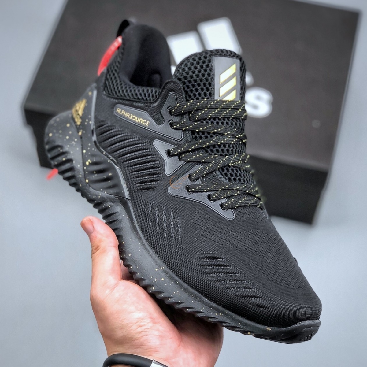 Adidas Alphabounce Beyond 2018 Black Yellow