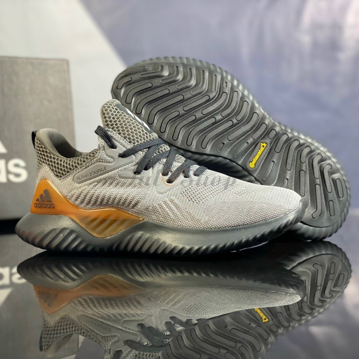 Adidas Alphabounce Beyond Silver Yellow