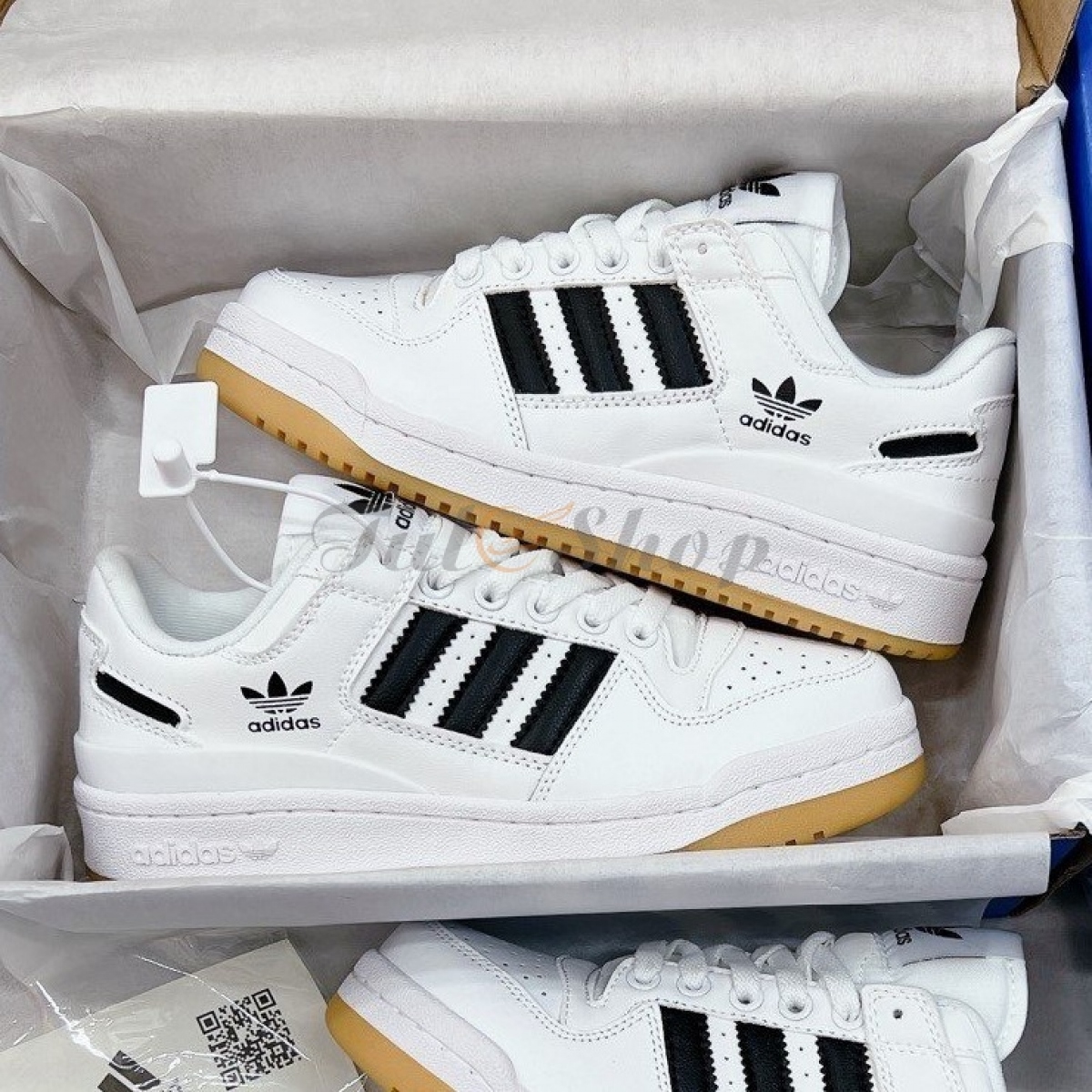 Adidas Forum Low Cloud White/ Core Black Gum
