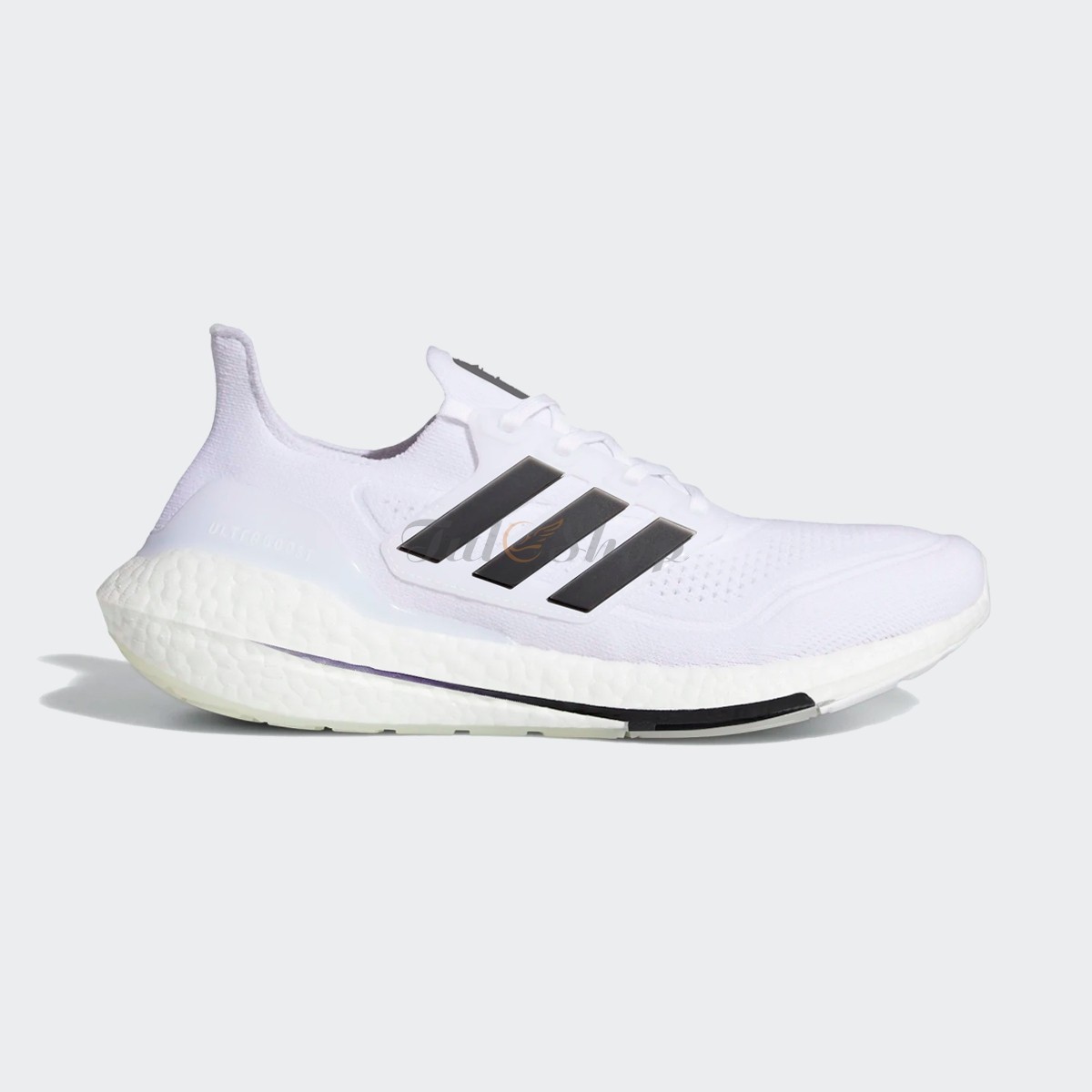 Adidas Ultra Boost 21 White Stripes Black