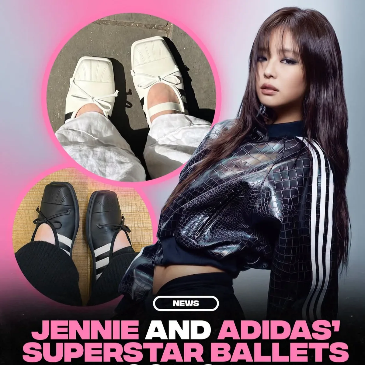 Adidas x Jennie Superstar Ballet SQ 'White'