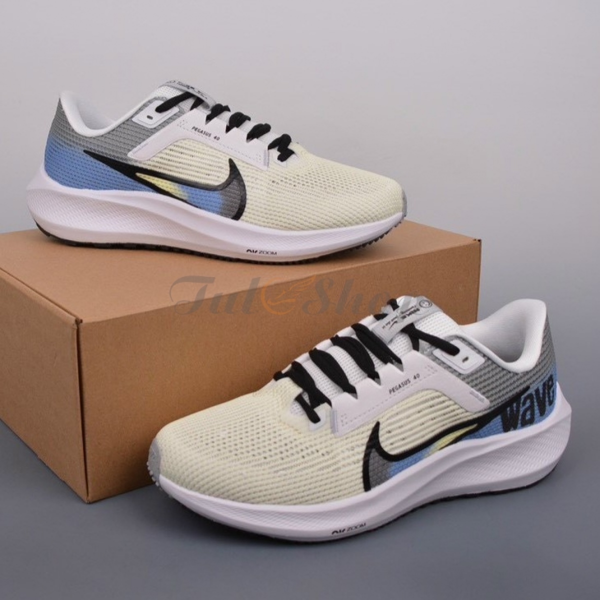 Air Zoom Pegasus 40 Cream Navy Wave