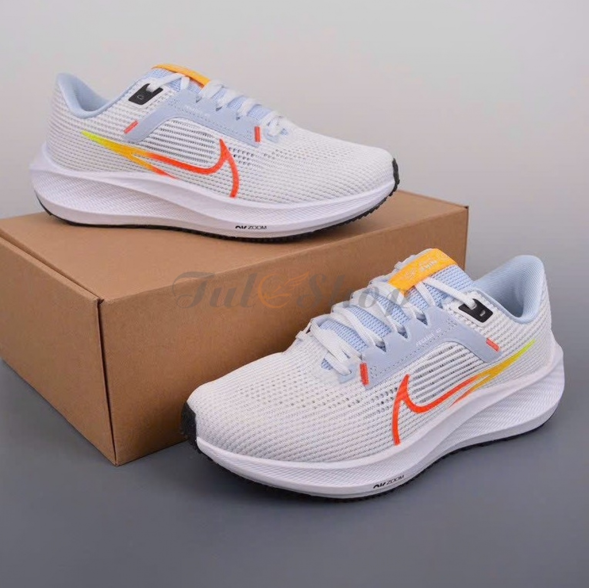 Air Zoom Pegasus 40 White Orange Yellow
