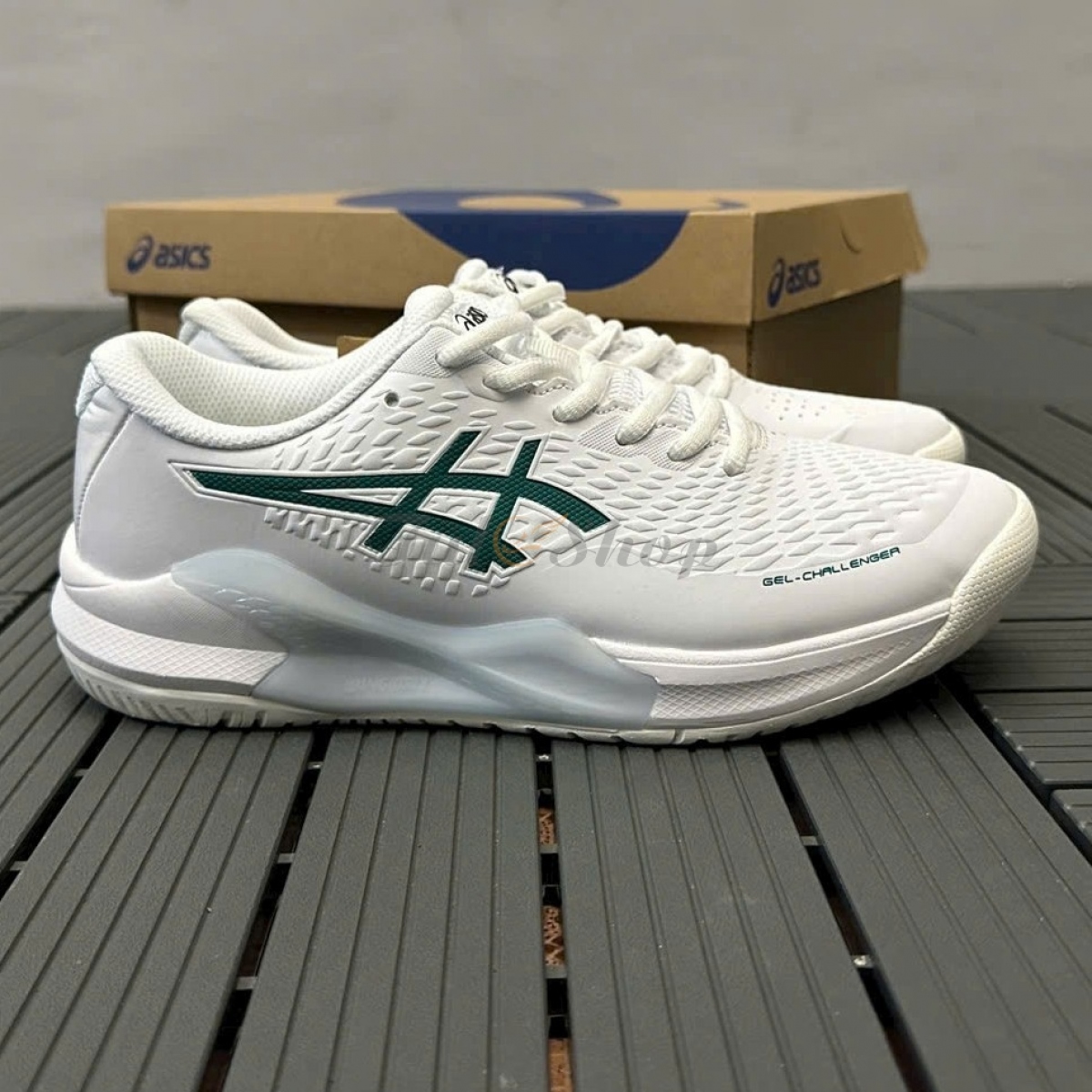 Asics Gel Challenger 14 White Pitch Green