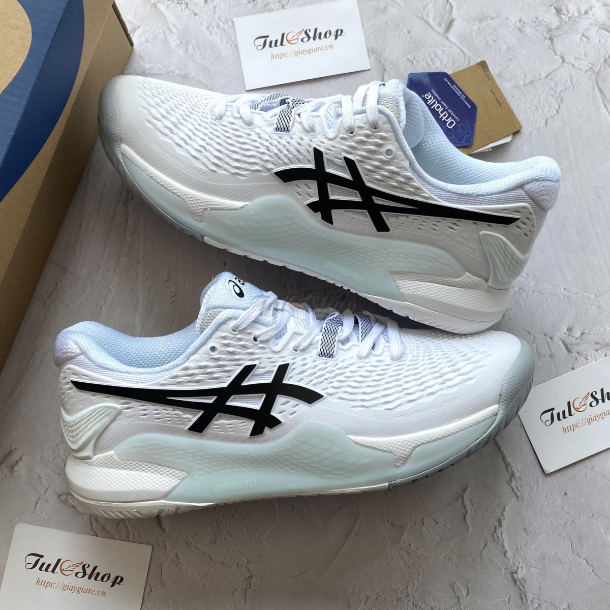 Asics Gel Resolution 9 White Black