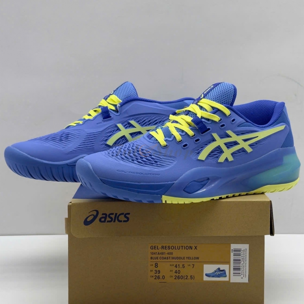 Asics Gel Resolution X Blue Coast/Huddle Yellow