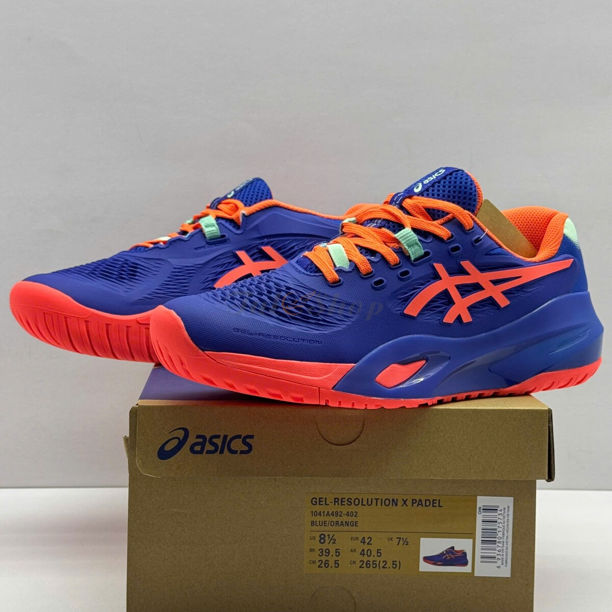 Asics Gel Resolution X Padel Dark Cobalt Vivid Coral