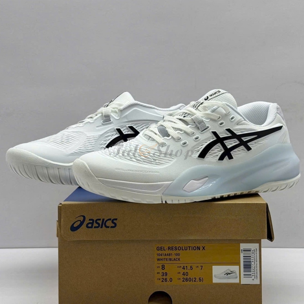 Asics Gel Resolution X White Black