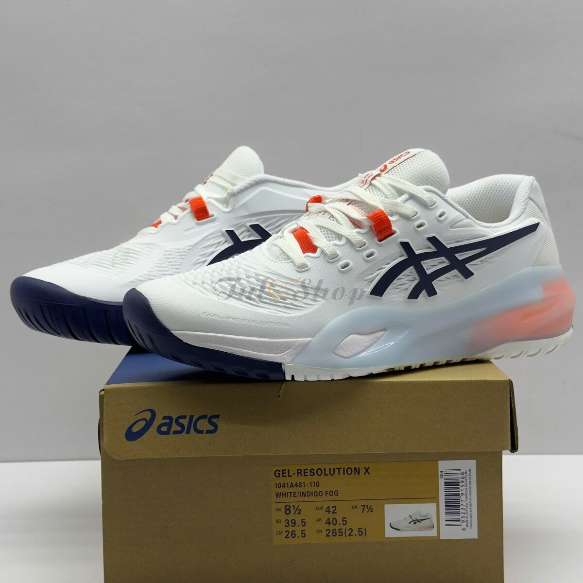 Asics Gel Resolution X White/Indigo Fog