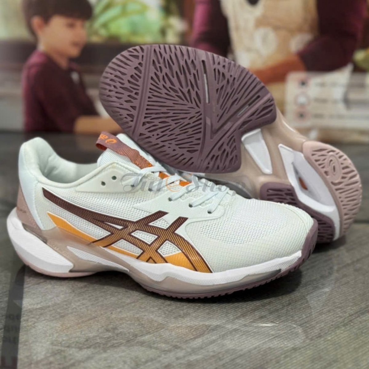 Asics Solution Speed FF 3 White Dusty Mauve