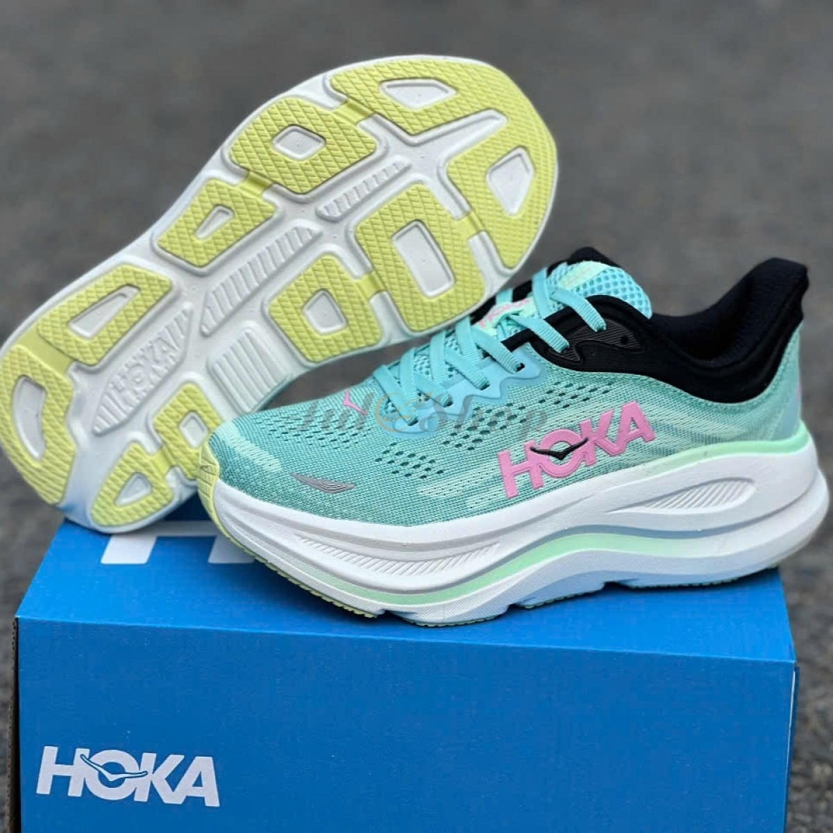 Hoka Bondi 9 Blue Spark/Mint Fluorite
