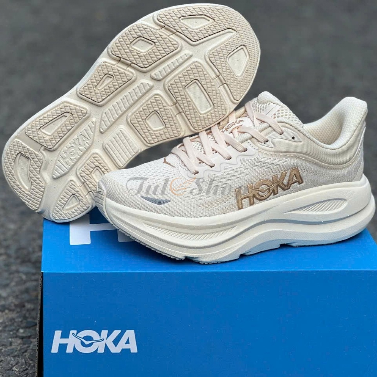 Hoka Bondi 9 Vanilla Birch