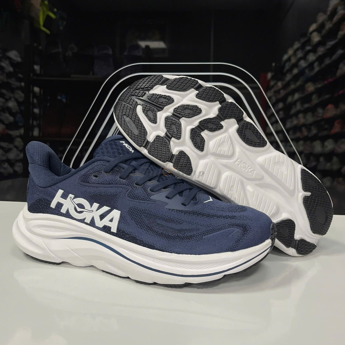 Hoka Clifton 10 Navy White