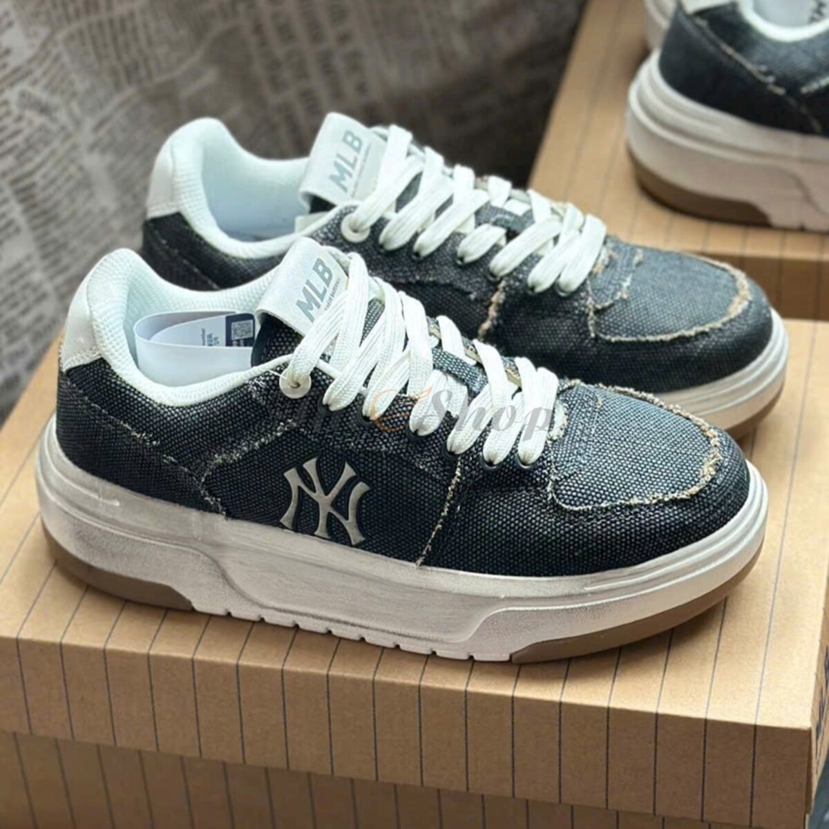 MLB Chunky Liner Denim Vintage Black