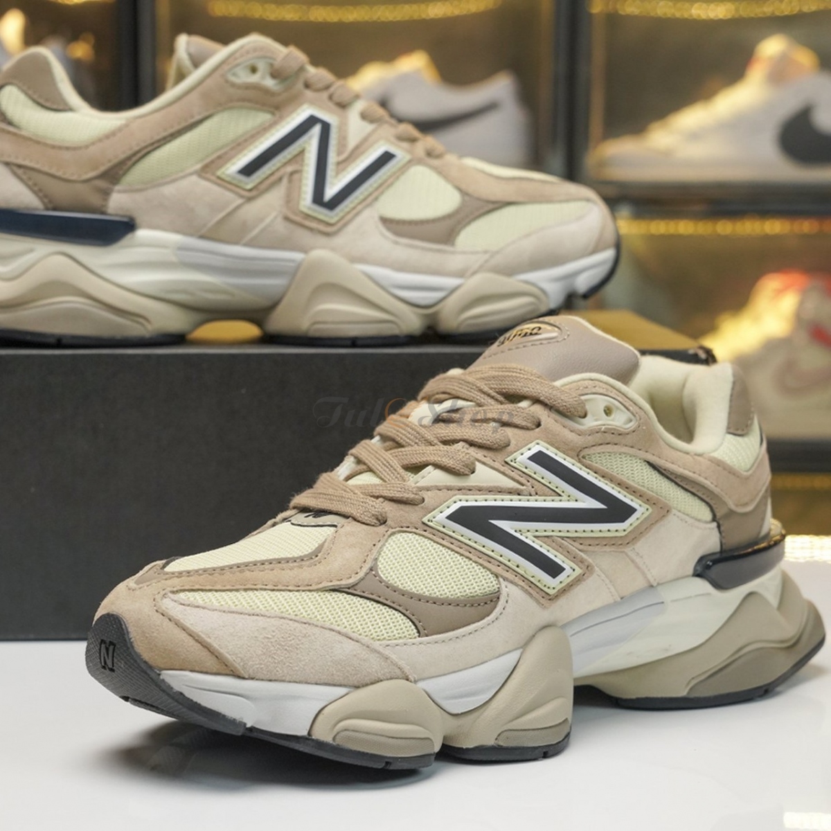 New Balance 9060 Cream Black
