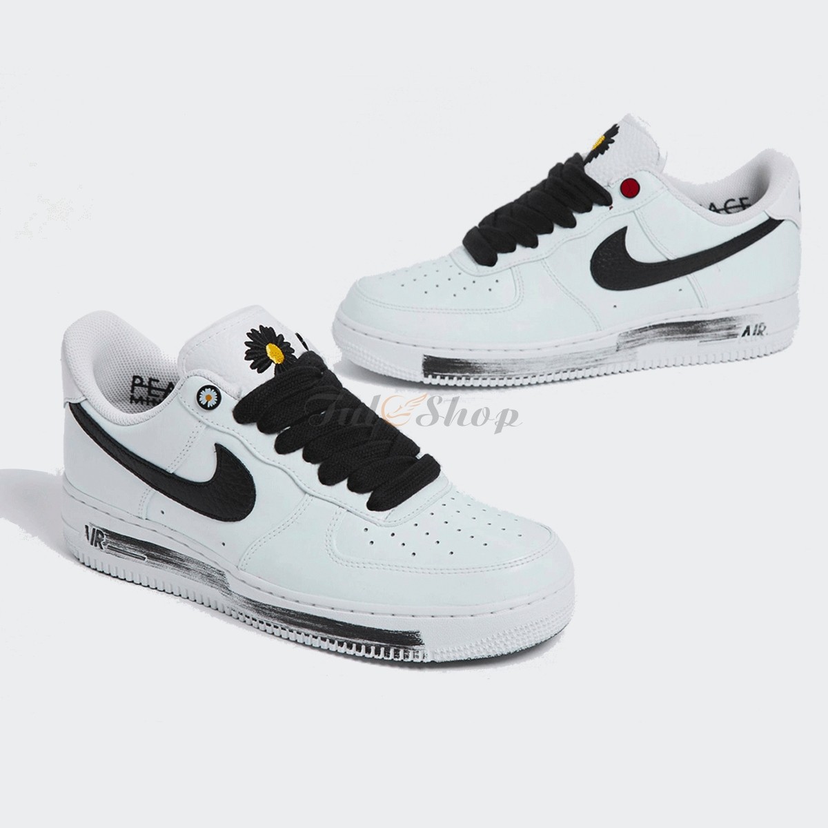 Nike Air Force 1 x G-Dragon Para Noise White