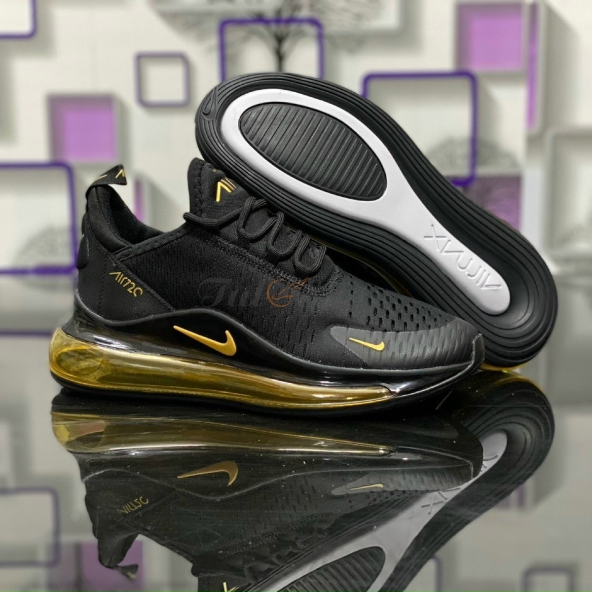 Nike Air Max 720 V2 Đen Vàng Carbon