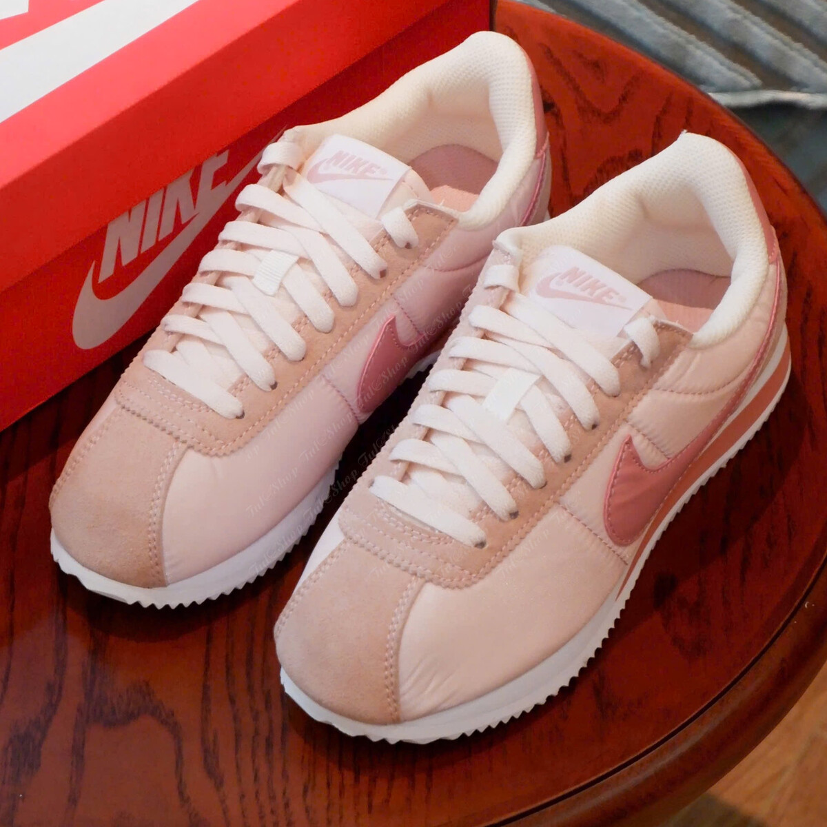 Nike Cortez Leather "Sail/Silt Red"
