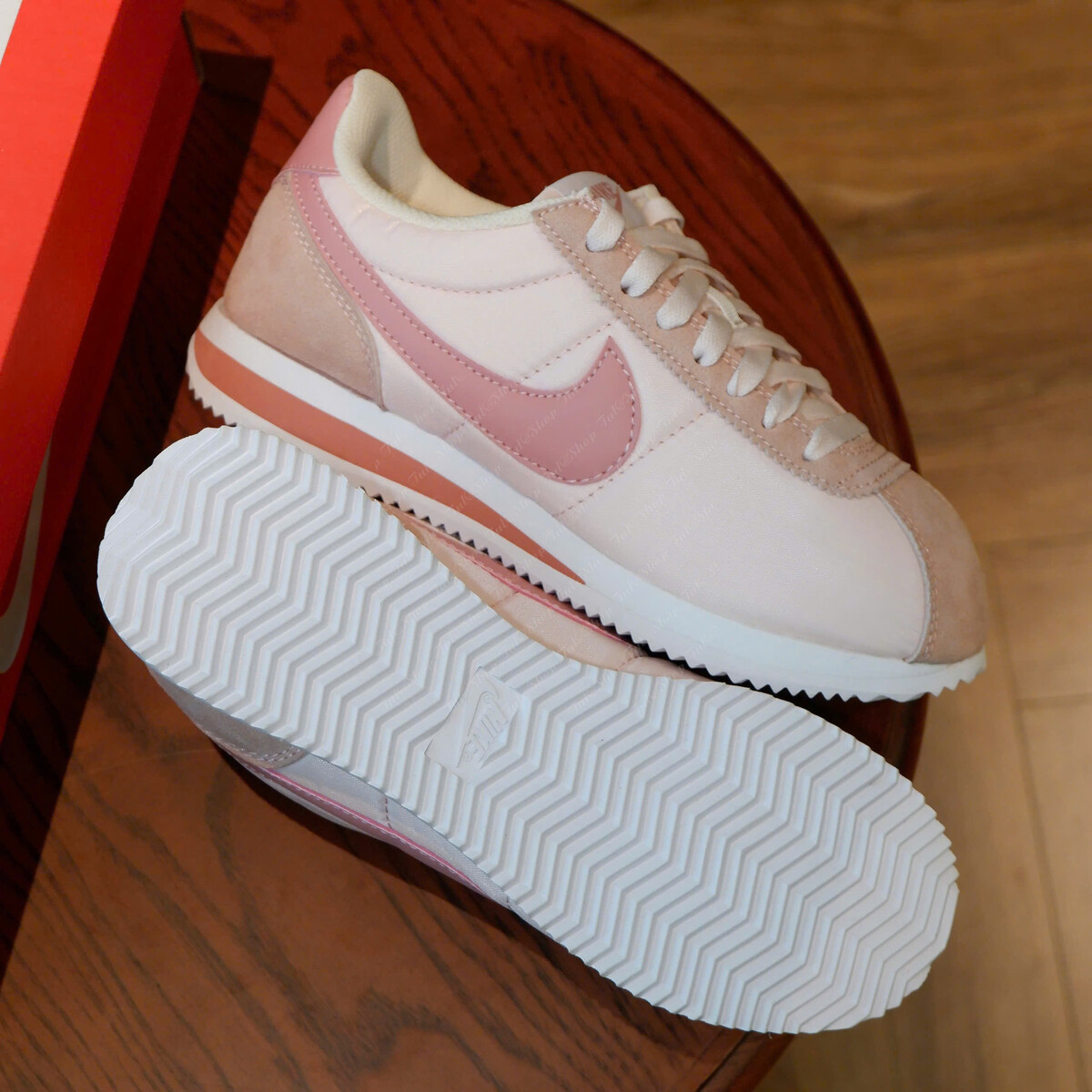 Nike Cortez Leather "Sail/Silt Red"