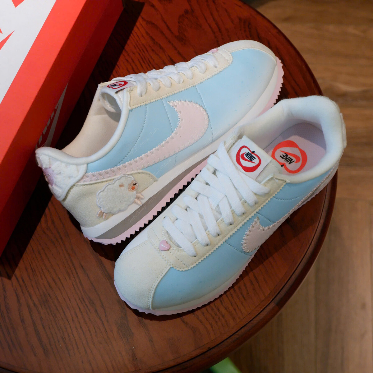 Nike Cortez White Light Blue/Pink Colorway