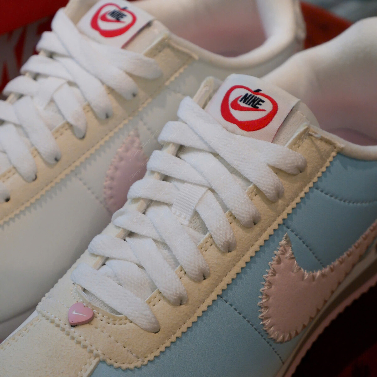 Nike Cortez White Light Blue/Pink Colorway