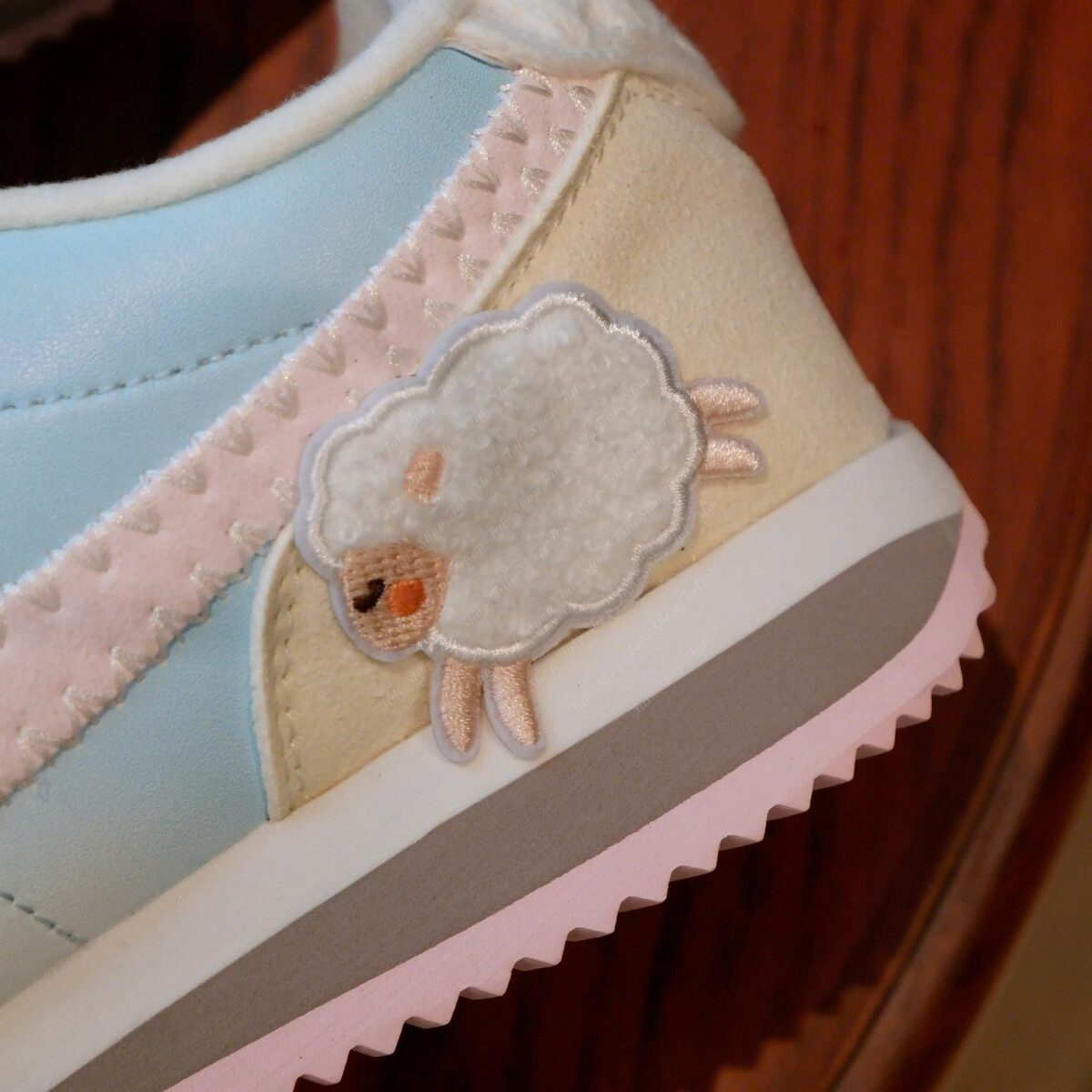 Nike Cortez White Light Blue/Pink Colorway