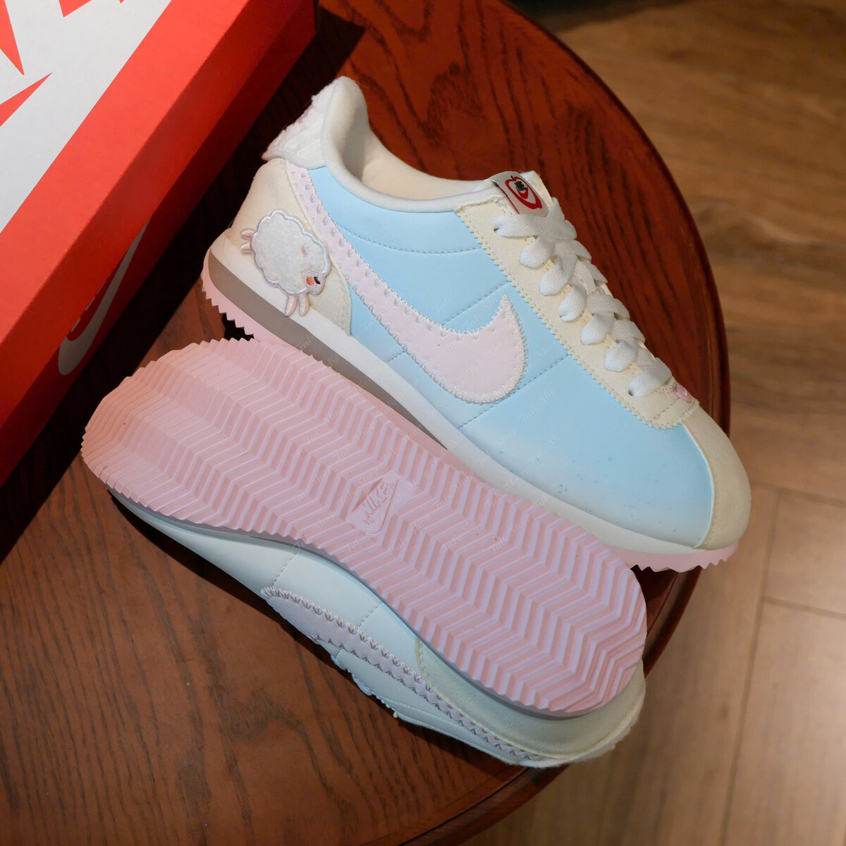 Nike Cortez White Light Blue/Pink Colorway