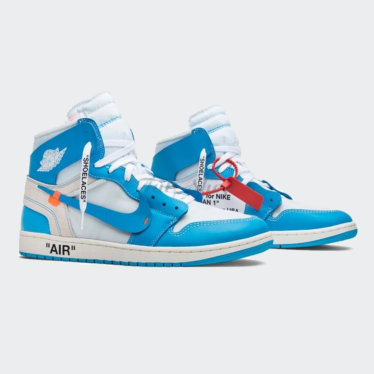 Off white x Air jordan 1 University Blue Like Auth