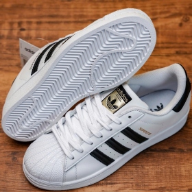 Adidas Superstar White Black Gold