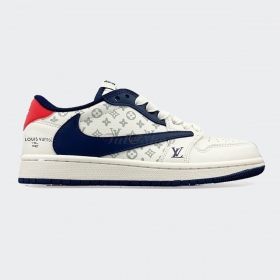 Air Jordan 1 Low LV Off White Midningt Navy Red