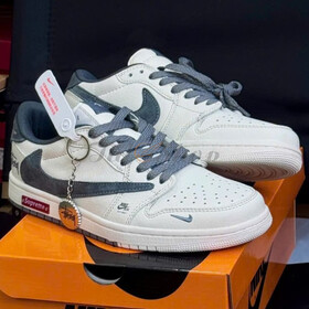 Air Jordan 1 Low Travis Scott Stussy White Grey