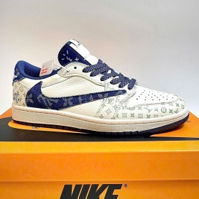 Air Jordan 1 Low Travis Scott x LV Off White Blue Denim