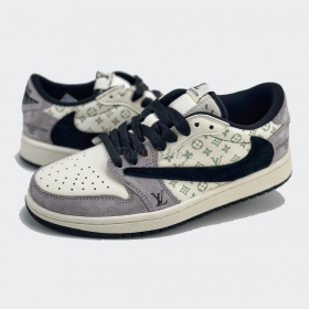 Air Jordan 1 Low x LV Grey Black