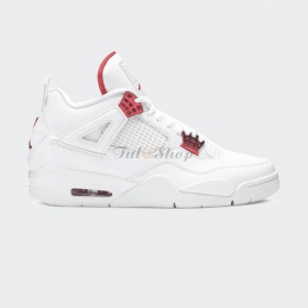 Air Jordan 4 Metallic Pack White Red