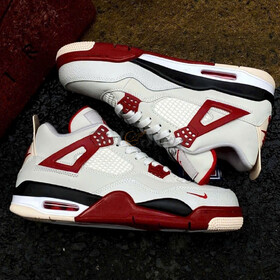 Air Jordan 4 Nigel Sylvester White Red Black