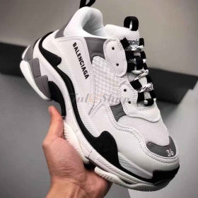 Balenciaga Triple S White Black Grey