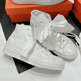 Converse High Big Tie White