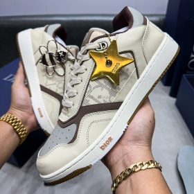 Dior B27 Low-Top Beige Cream Brown Like Auth