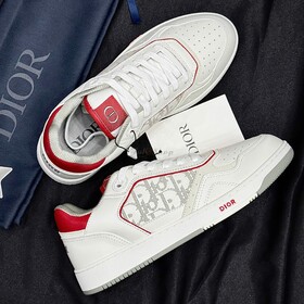 Dior B27 Low-Top Oblique Galaxy White Red Best Flex