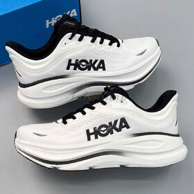 Hoka Bondi 9 White Black
