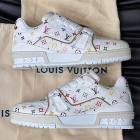 LV Trainer LV x Takashi Murakami White