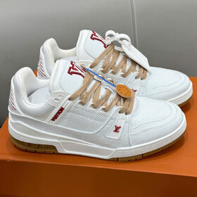 LV Trainer Sneaker White Brown